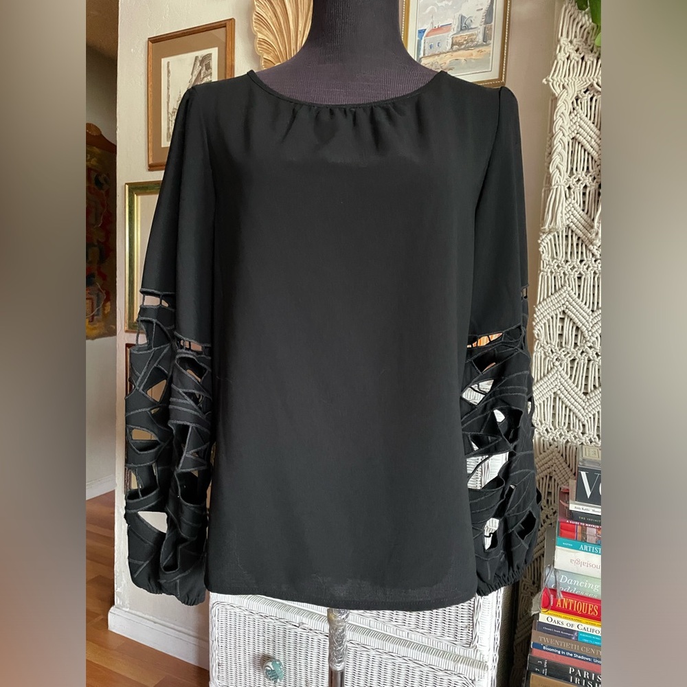 Joie long sleeve black blouse - Picture 5 of 7